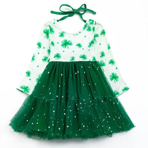 Other - Boutique St Patrick's Day Girls Shamrock Tutu Dress